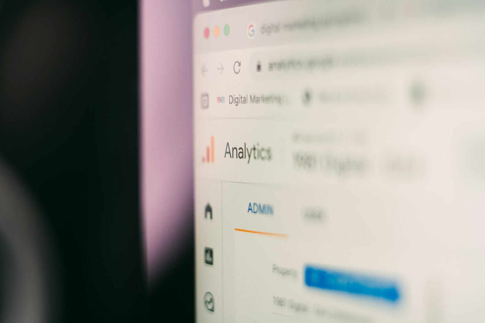 A Google Analytics dashboard open in a browser.