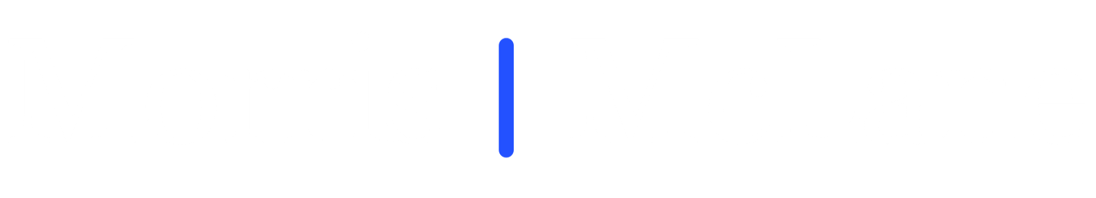 Morris McLane wordmark, white on Ink